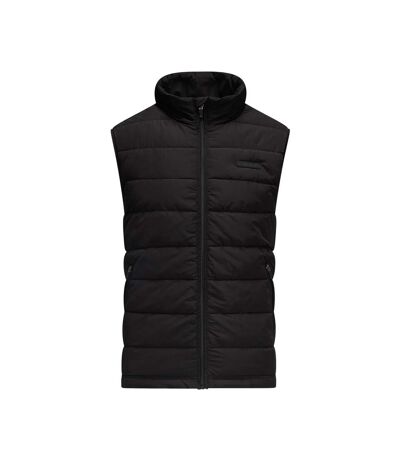 Mens quilted midweight gilet black Raging Bull