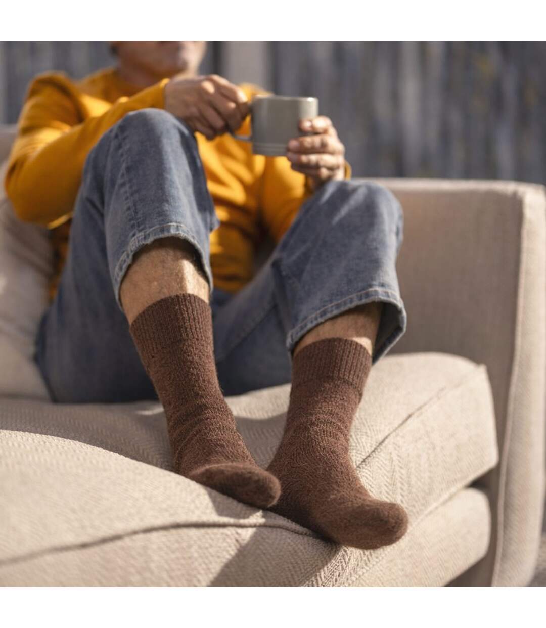 Gentle Grip- Lot De 3 Chaussettes Homme Laine Randonnée Chaudes Rembourrées-4