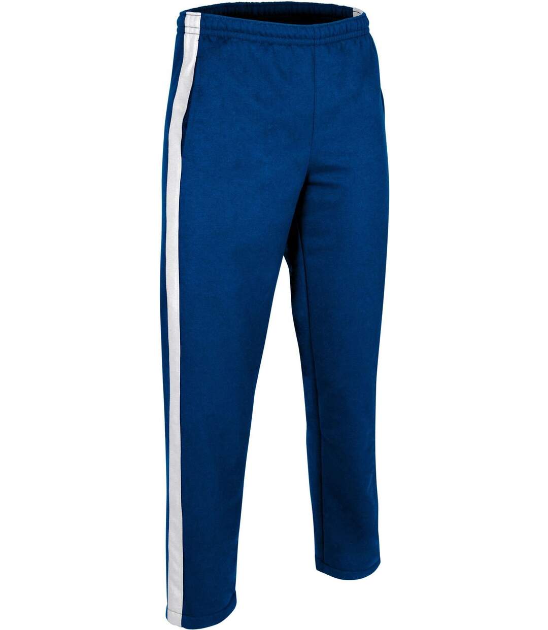 Pantalon jogging homme avec bande contrastée - PARK - bleu marine et blanc-2