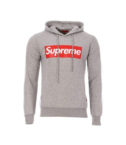 Sweat à capuche Gris Homme Supreme Grip Bad - L