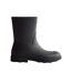 Mens downpour short wellington boots black Hunter-3