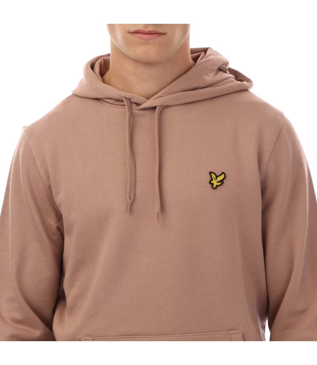 Mens Pull Over Hoodie Mauve Lyle & Scott-2