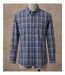 SEDETEX M031 - Chemise à carreaux manches longues pour homme avec coupe confort et repassage facile-3