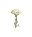 Bouquet de Fleurs Artificielles Tulipe 28cm Blanc-1