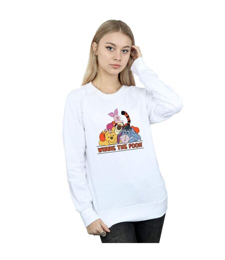 Disney Sweatshirt Winnie The Pooh Group Femme/Ladies (Blanc) - UTBI42918