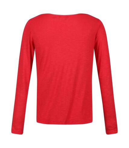 Regatta Womens/Ladies Lakeisha Long-Sleeved T-Shirt (Miami Red) - UTRG7172