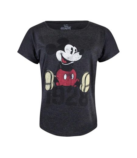 T-shirt Femme Gris Mickey Mouse