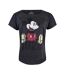 T-shirt Femme Gris Mickey Mouse-2