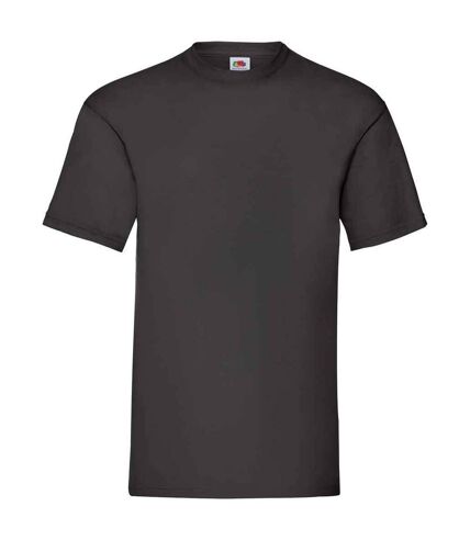 Mens valueweight t-shirt black Fruit of the Loom