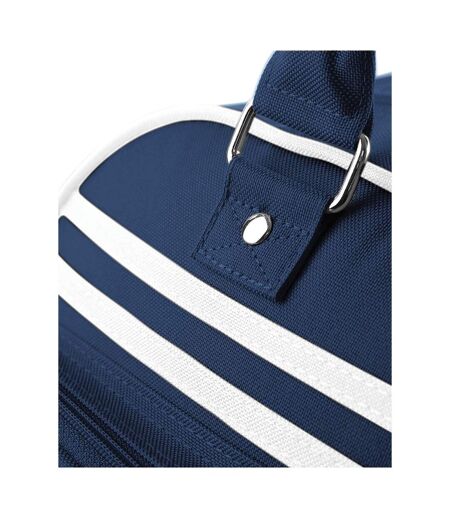 23 Litres Taille Unique Bleu Marine Blanc Sac De Bowling Bagbase Rétro