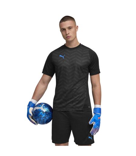 Mens Individualcup Football Jersey Black Blue Puma