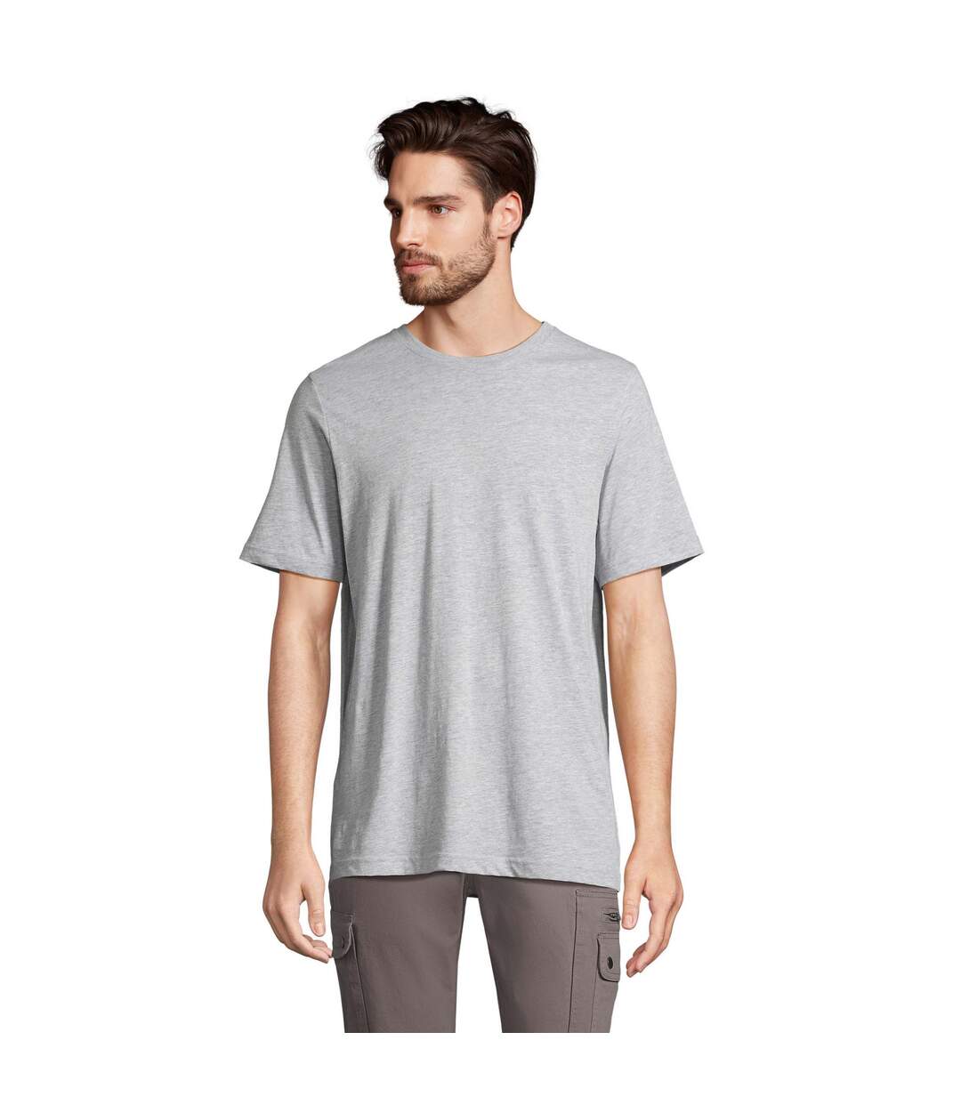 T-shirt Tuner Adulte Gris Clair Chiné SOLS-2