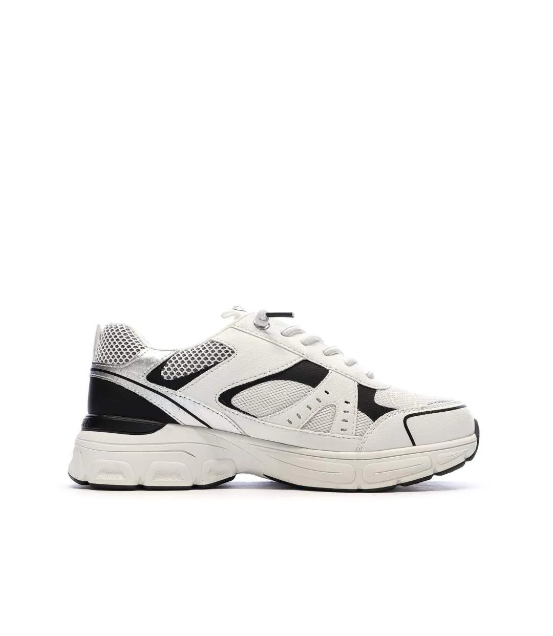 Baskets blanches/grises/noires femme marco tozzi comb-2