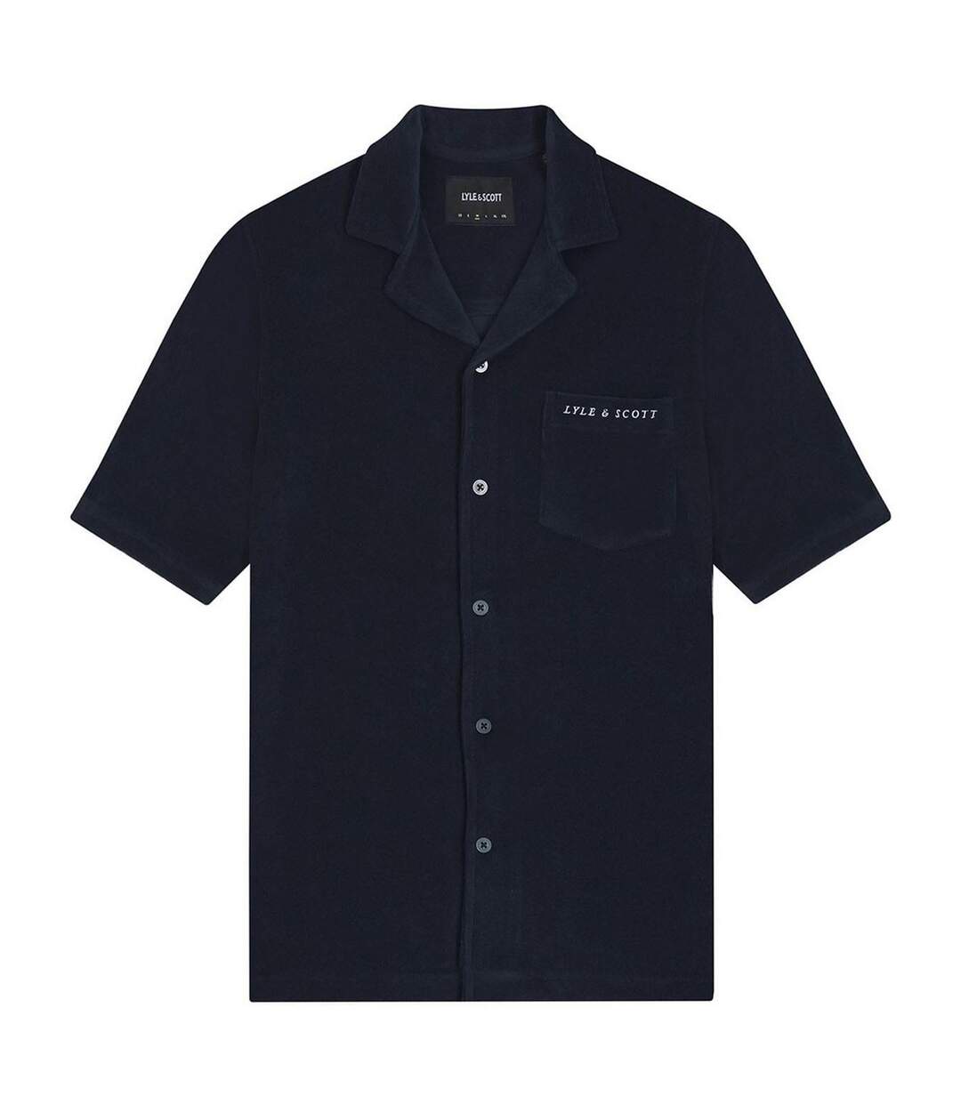Chemise De Vacances Towelling Homme Bleu Marine Lyle & Scott-2