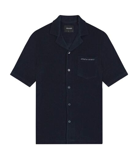Chemise De Vacances Towelling Homme Bleu Marine Lyle & Scott