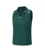 Womens/ladies Sleeveless Polo Shirt Green Slazenger-3
