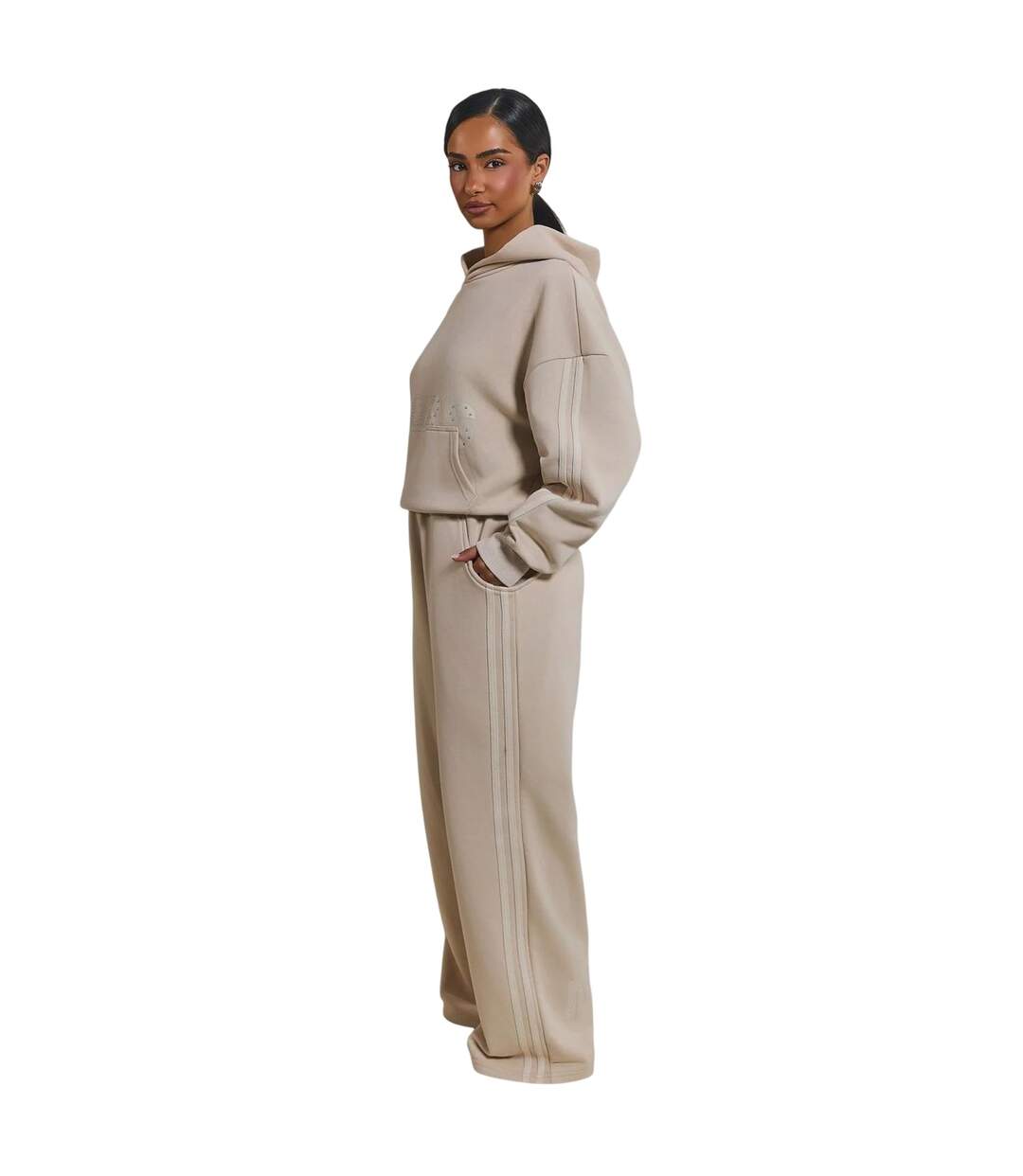 Pantalon De Jogging Femme Beige Gris Mars-4