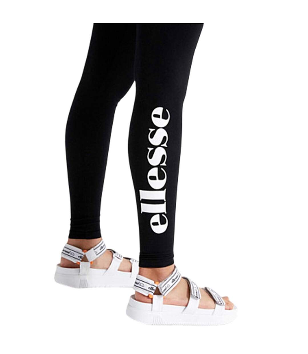 Legging Motif/style Logo Vertical Femme Anthracite Ellesse-3