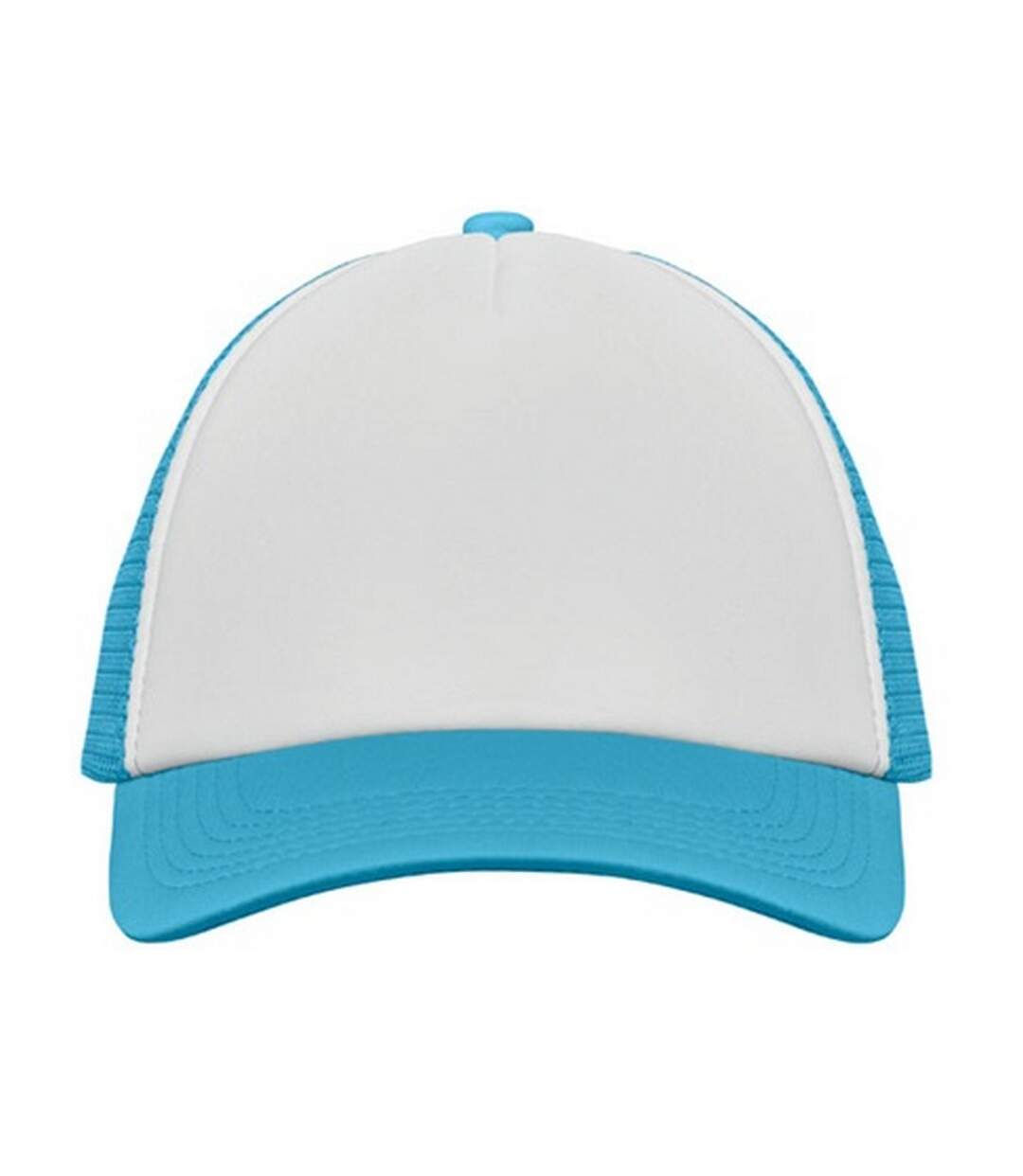 Casquette Trucker Bubble Blanc Turquoise Vif MidOcean-1