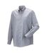 Russell Collection Mens Long Sleeve Easy Care Oxford Shirt (Silver Gray) - UTBC1023