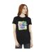 Disney Womens/Ladies Lilo And Stitch St Patrick's Day Clover Cotton Boyfriend T-Shirt (Noir) - UTBI30136-2