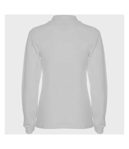 Roly Womens/Ladies Estrella Long-Sleeved Polo Shirt (White)