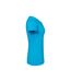 Womens/ladies Ringspun Premium T-shirt Azure Blue Fruit Of The Loom-3