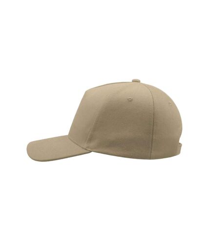 Atlantis Liberty Five Buckle Heavy Brush Cotton 5 Panel Cap (Khaki) - UTAB191