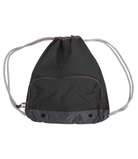 Bagbase Athleisure Water Resistant Drawstring Sports Gymsac Bag (Black) (One Size) - UTBC3402