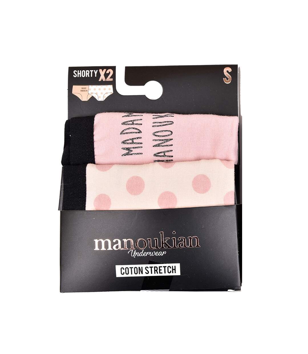 Culottes Femme MANOUKIAN Underwear Confort Qualité supérieure Pack de 2 Mme MANOUKIAN Rose-2