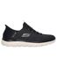 Mens Summits Key Pace Mesh Slip-in Flat Trainers Black Skechers-3