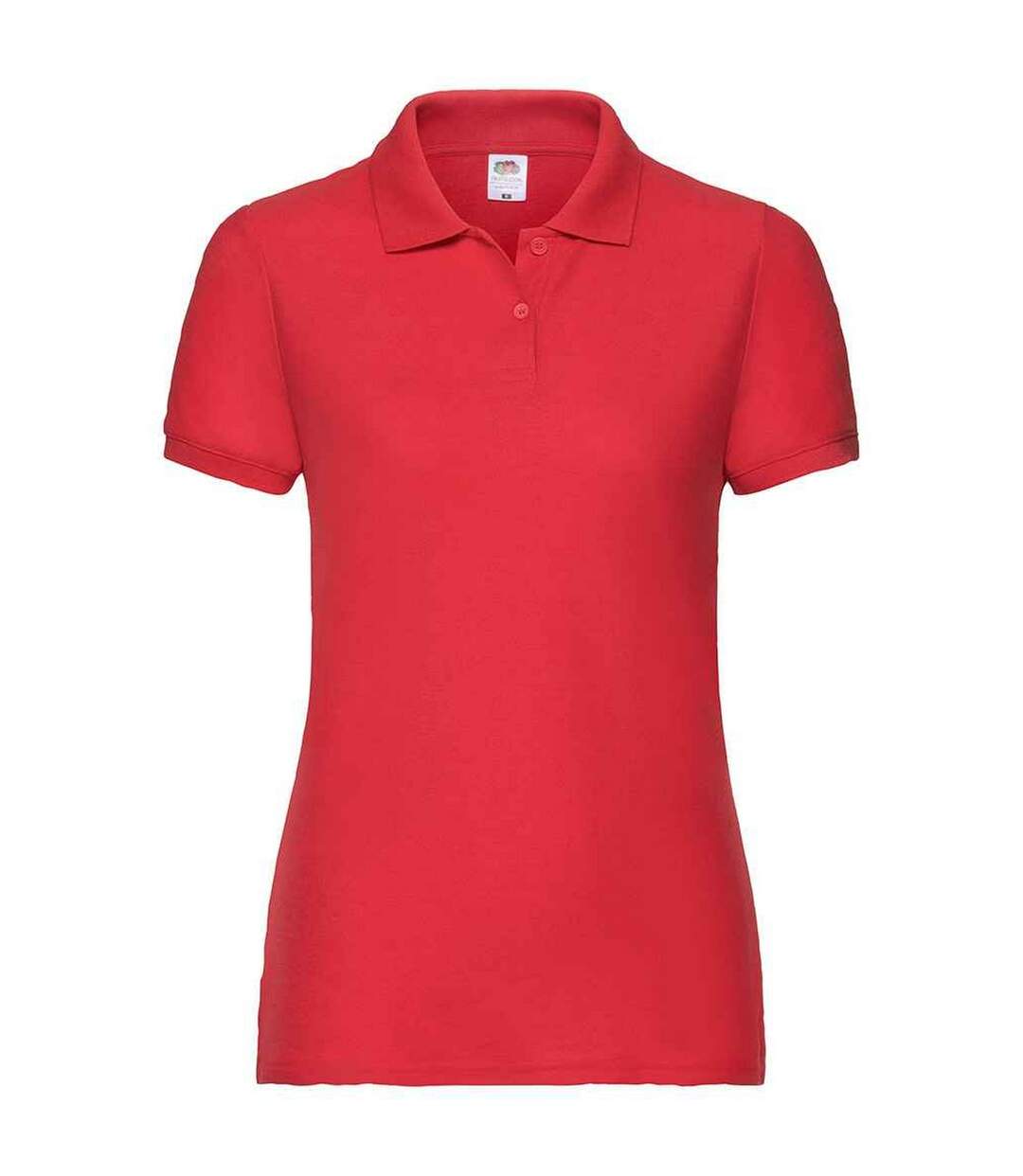 Polo manches courtes femme rouge Fruit of the Loom