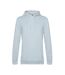 Sweat À Capuche Motif/style Uni Homme Bleu Ciel Pur B&C-1