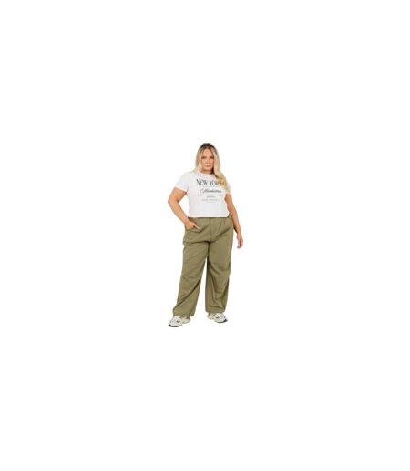 Pantalon À Poches Femme Vert Kaki Brave Soul