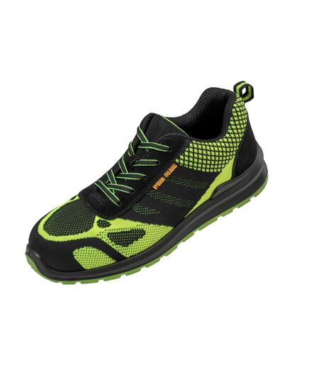 Result Work-guard Mens Hicks Safety Trainers Neon Green Black WORK-GUARD By Result