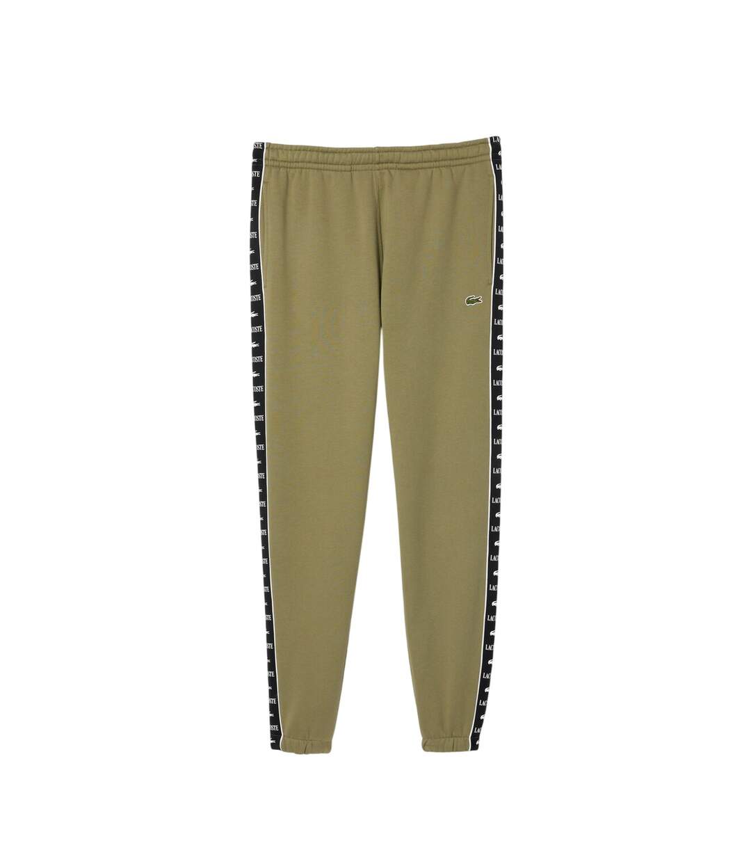 Mens Woven Joggers Khaki Green Lacoste-2