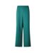 Womens/ladies Elasticated Wide Leg Trousers Trek Green Pieces-1