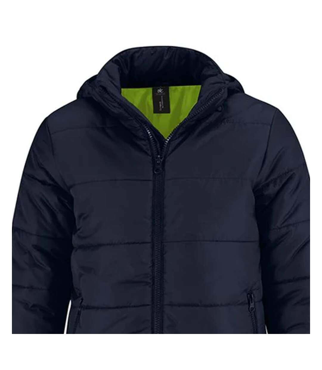 Veste Superhood Homme Bleu Marine Vert Néon B&C-2