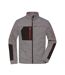 Veste Polaire Homme Carbone Noir Rouge Chiné James And Nicholson-1
