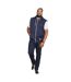 Mens d555 blake kingsize sleeveless full zip hoodie navy Duke-3