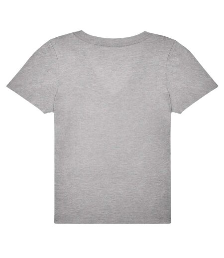 Womens/ladies #e150 v neck t-shirt sport grey B&C