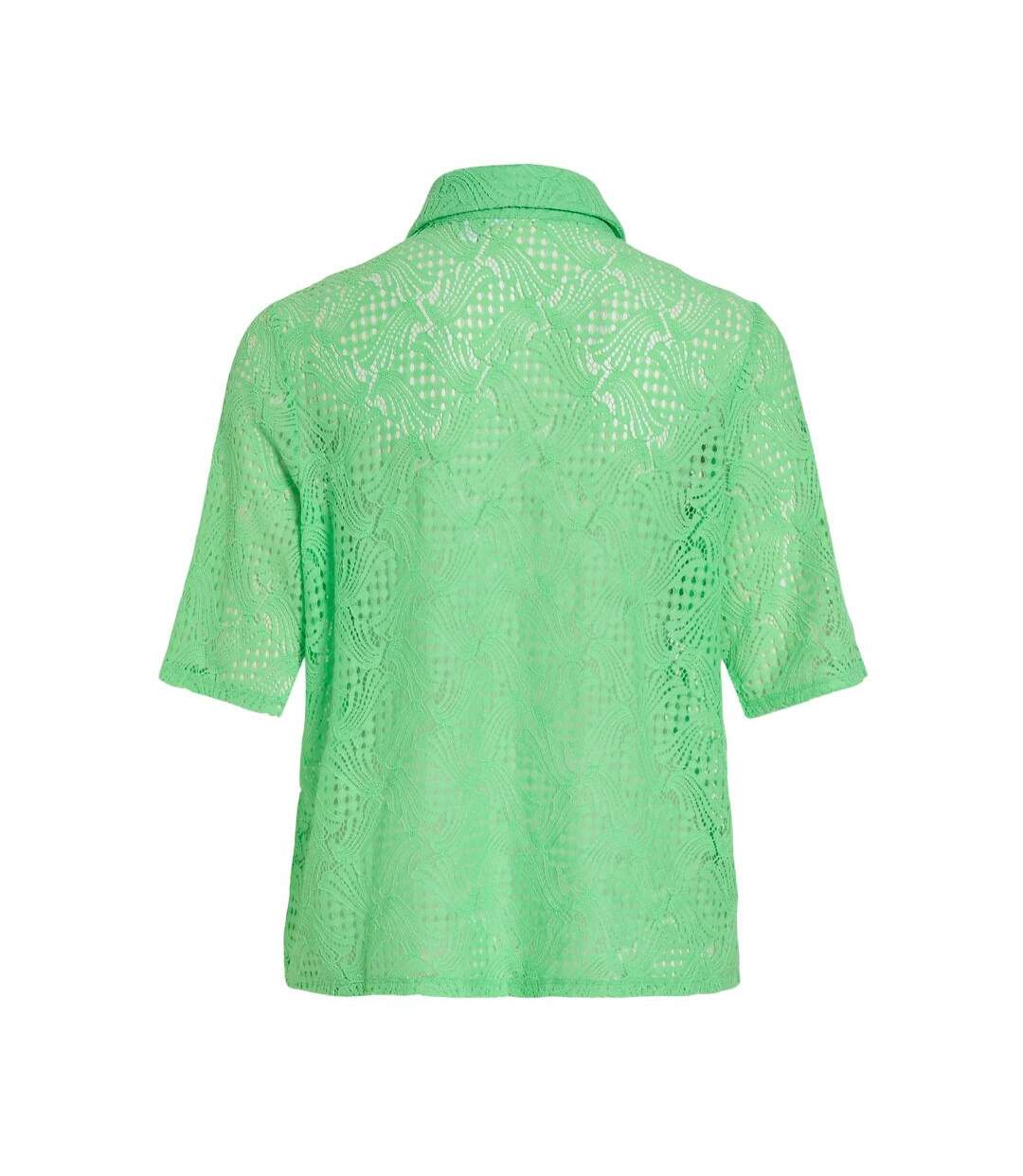 Chemise verte femme vila vibegena-2