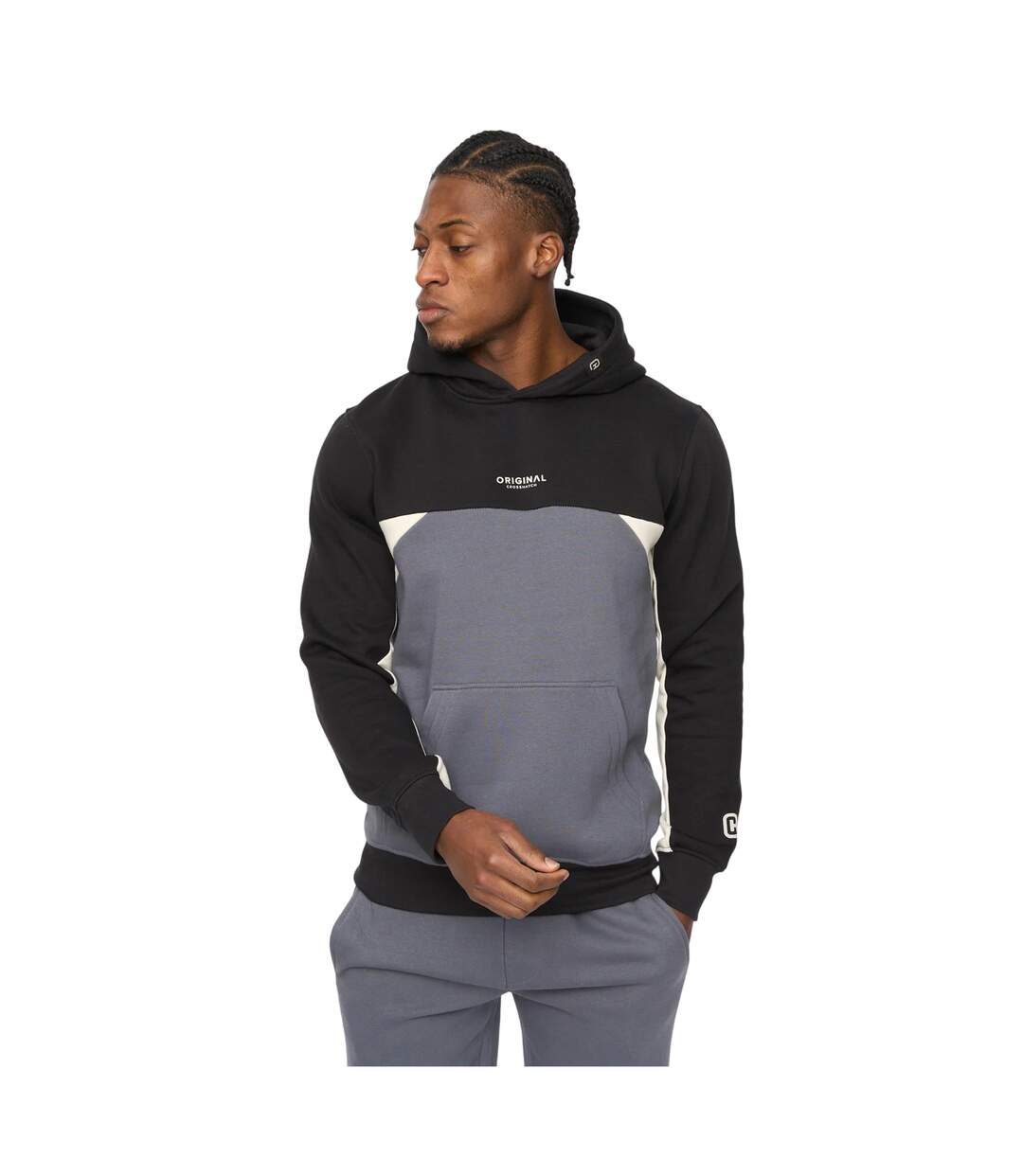 Sweat À Capuche Castlebay Homme Ardoise Crosshatch-2