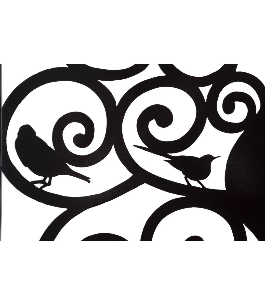Décoration Murale Encadrée en Métal Three 70cm Noir-2