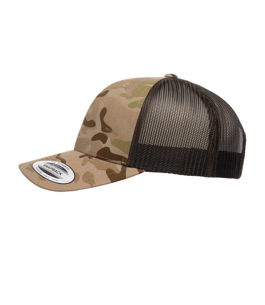 Casquette trucker flexfit multicam aride / marron Yupoong-4