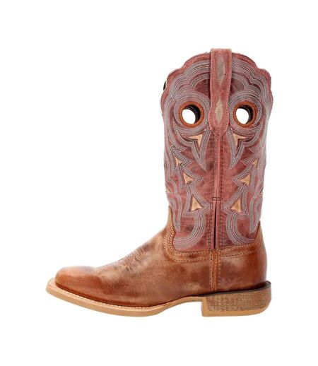 Bottes De Cowboy Lady Rebel Pro Femme Vieux Marron Bleu Ciel Durango