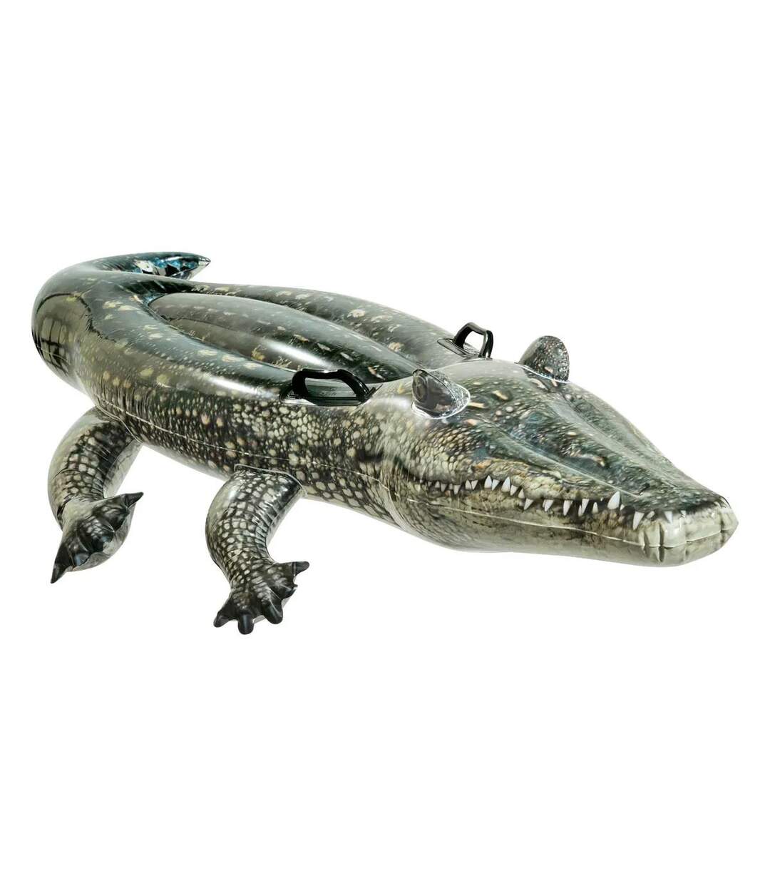 Bouée Gonflable à Chevaucher Alligator 170cm Vert-1