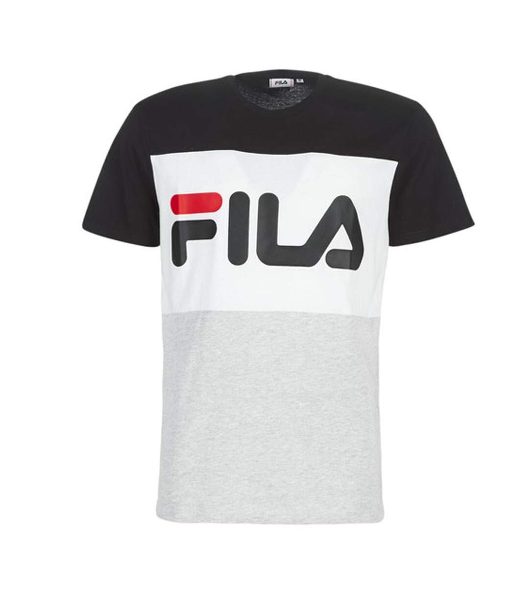 T-shirt gris/noir homme fila flat matte - l-1