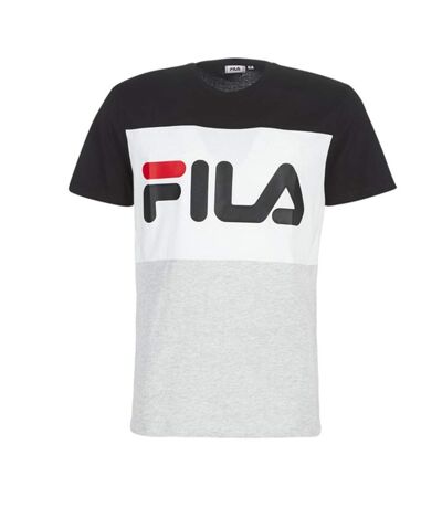 T-shirt gris/noir homme fila flat matte - l