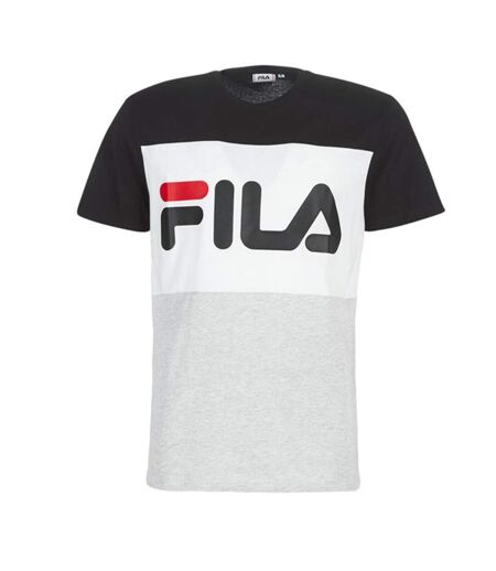 T-shirt gris/noir homme fila flat matte - l